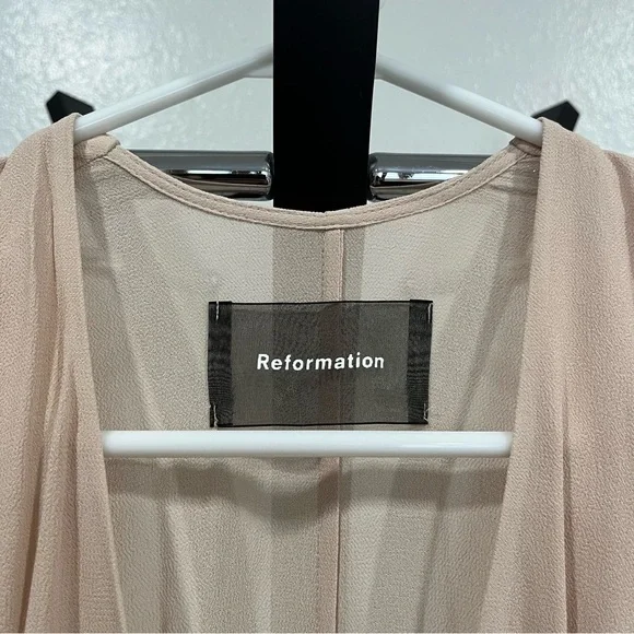 Reformation Winslow Champagne Maxi Dress XS NWT - Picture 8 of 12